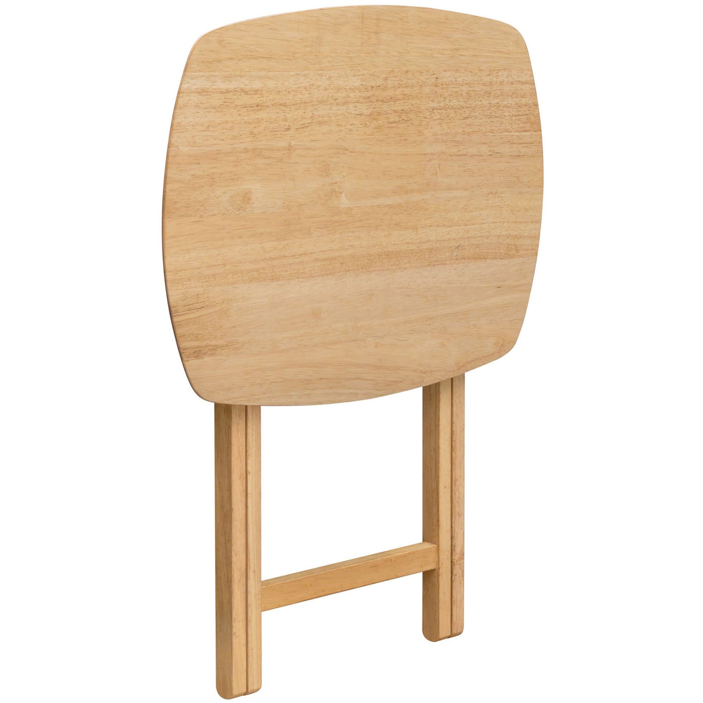 eHemco Wood Oversized Foldable TV Tray Table for Eating, 25.5 inches Height, Natural