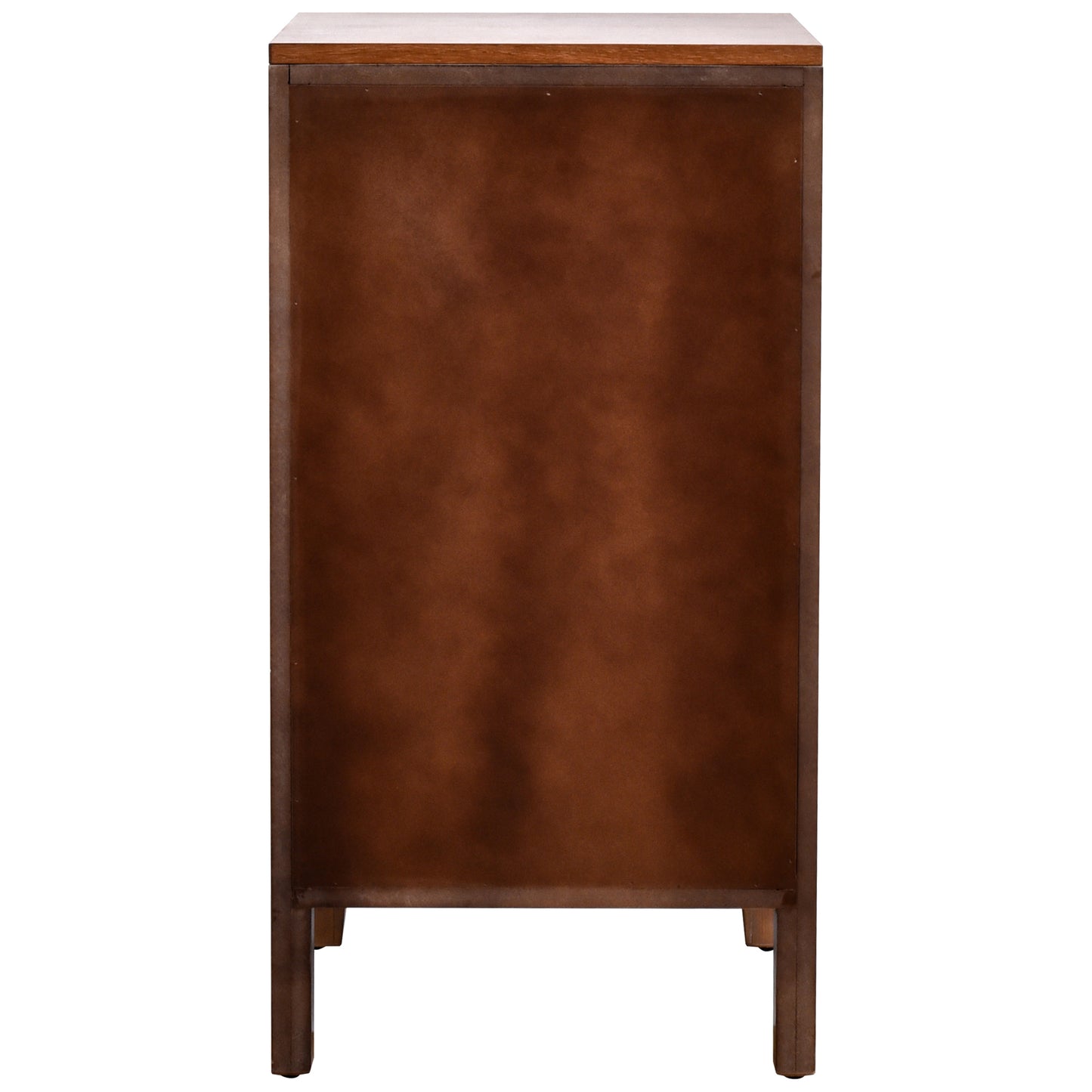 eHemco Kawaii Sweetheart End Table, 16.5 x 14 x 31 Inches, Indoor Living Room Side Table, Antique Walnut