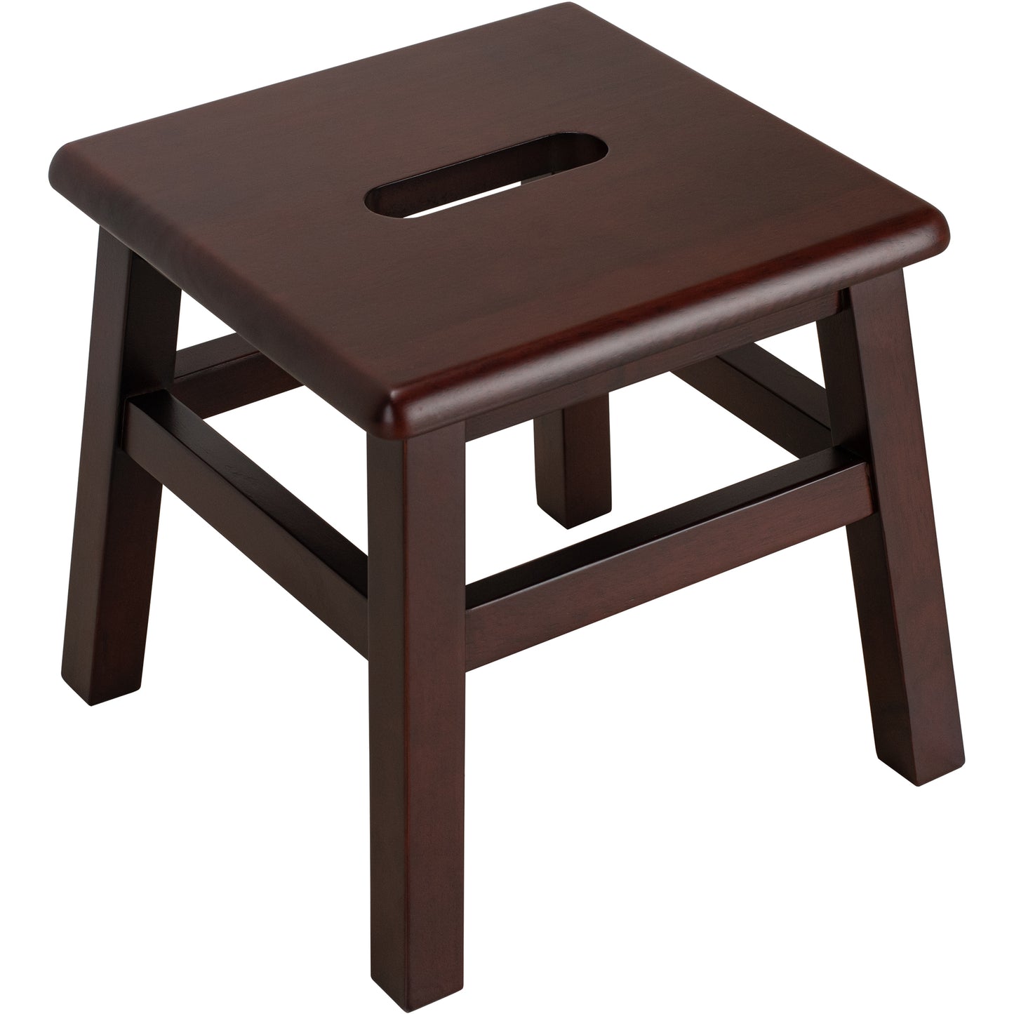 eHemco Solid Hardwood Wooden Step Stool for Adults and Kids, 12.25 inches Height