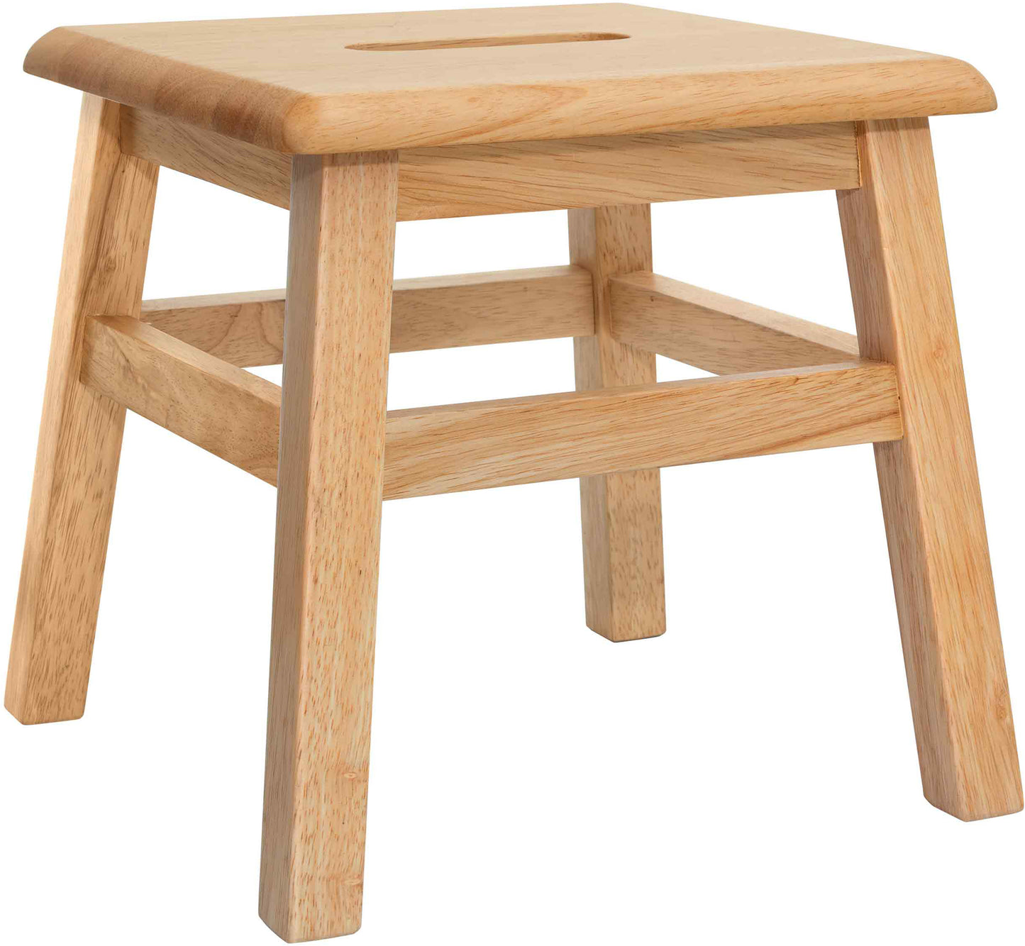 eHemco Solid Hardwood Wooden Step Stool for Adults and Kids, 12.25 Inches Height, Set of 2