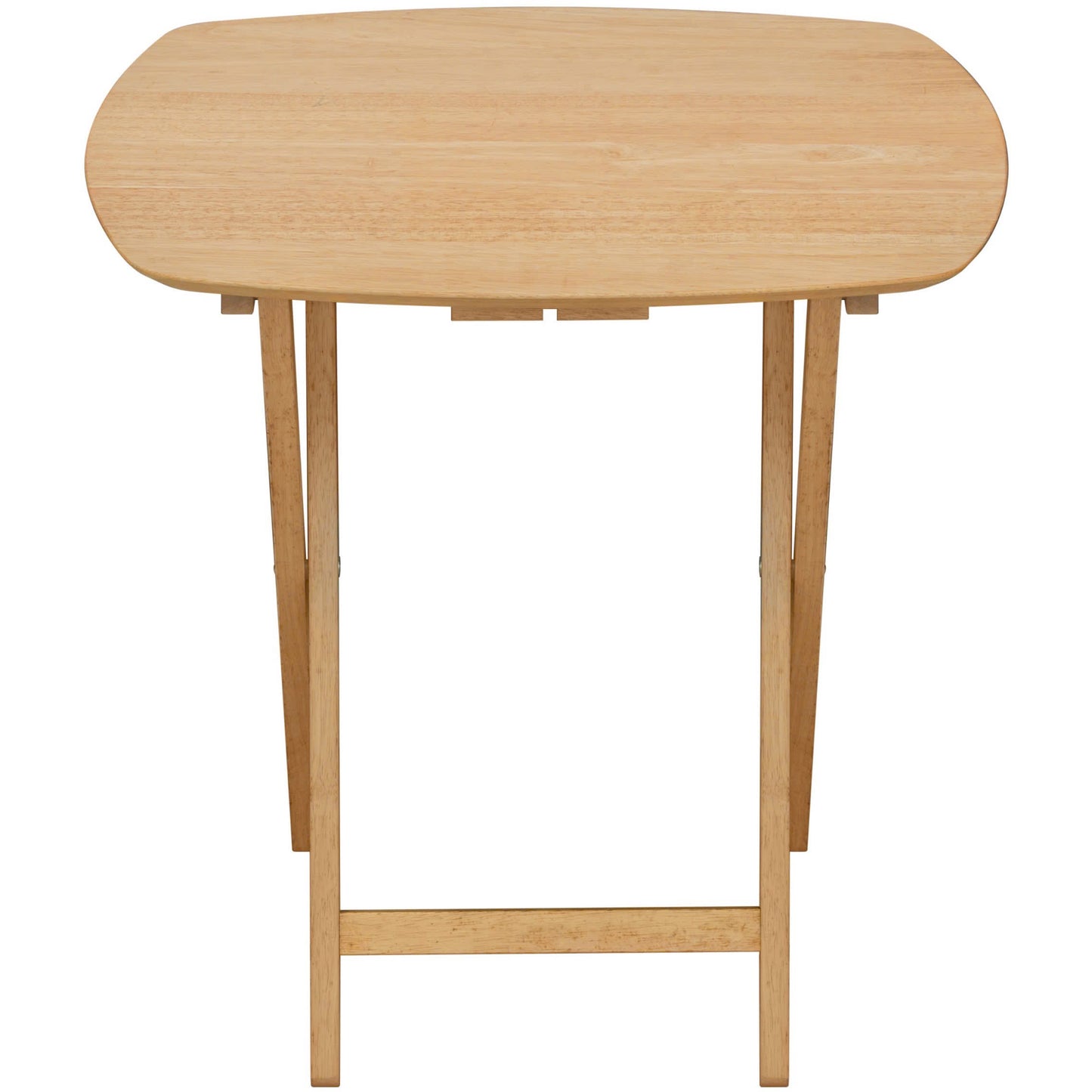 eHemco Wood Oversized Foldable TV Tray Table for Eating, 25.5 inches Height, Natural