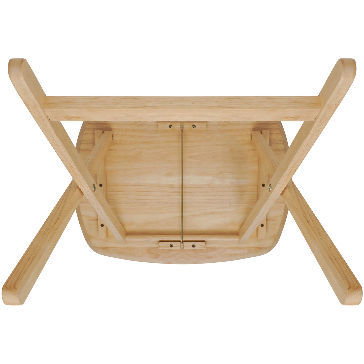 eHemco Wood Oversized Foldable TV Tray Table for Eating, 25.5 inches Height, Natural