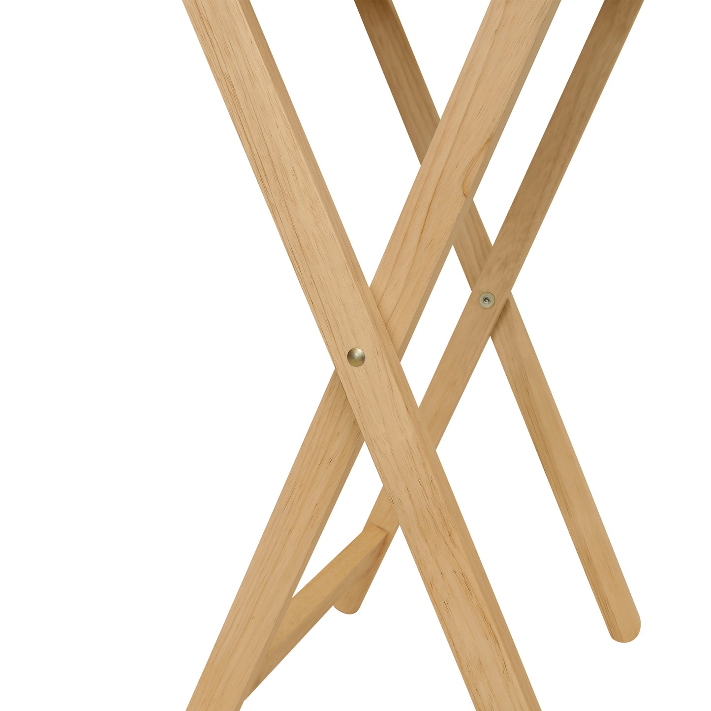 eHemco Wood Oversized Foldable TV Tray Table for Eating, 25.5 inches Height, Natural
