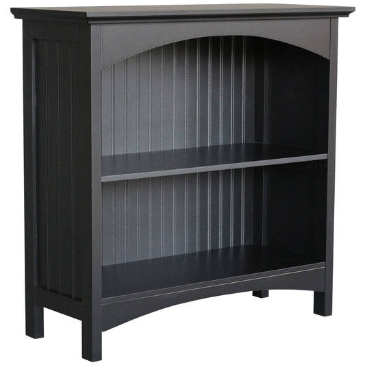 eHemco 2 Tier Storage Shelf Bookcase with 2 Arched Supports, 29 Inches Height