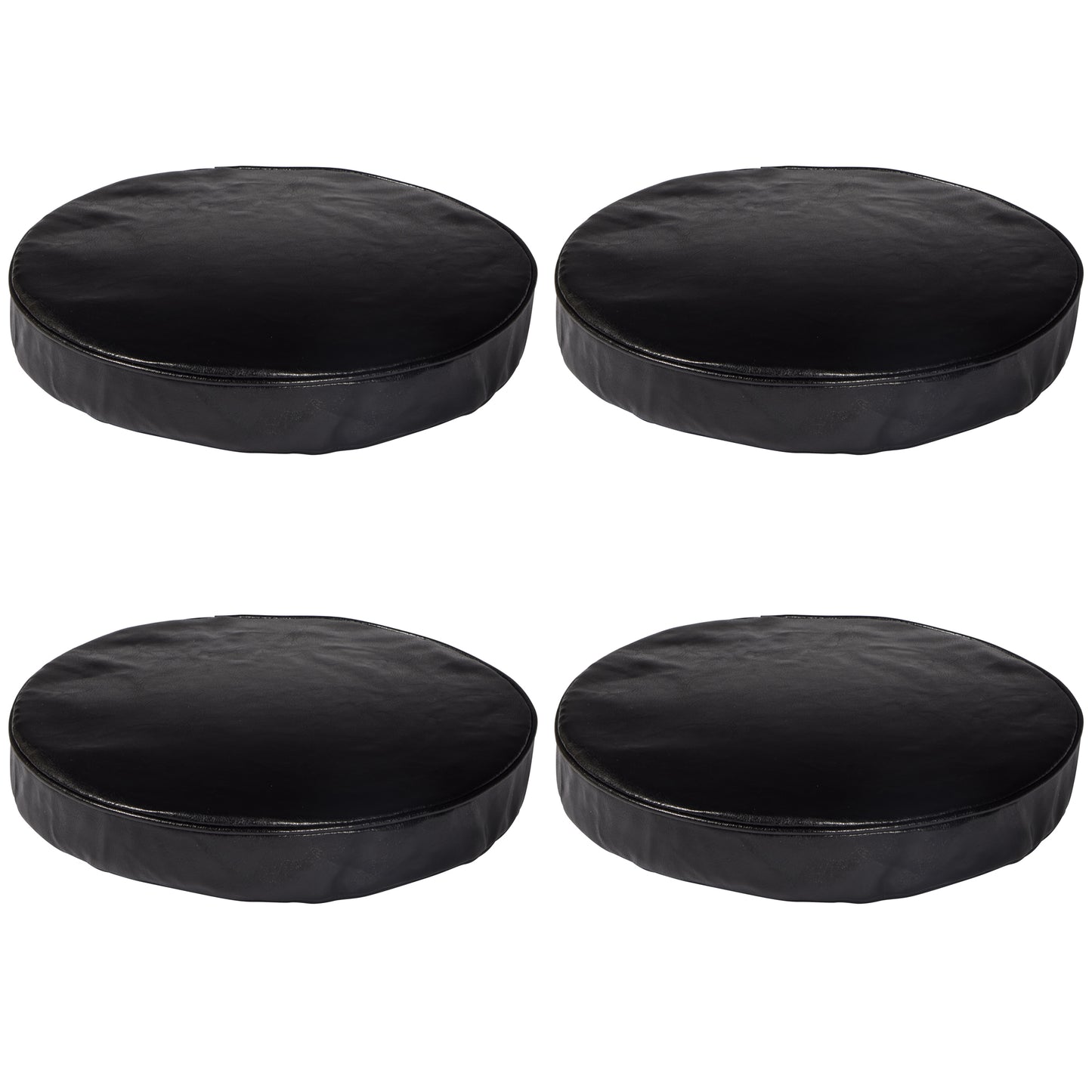 eHemco Barstool Cover with Foam, 13 Inches, Black, Set of 4