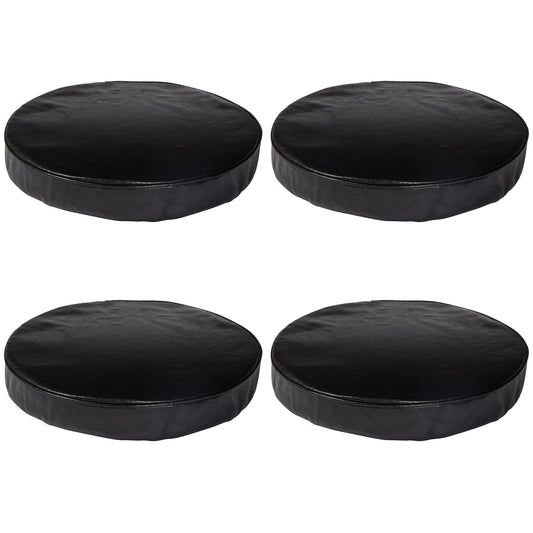 eHemco Barstool Cover with Foam, 13 Inches, Black, Set of 4