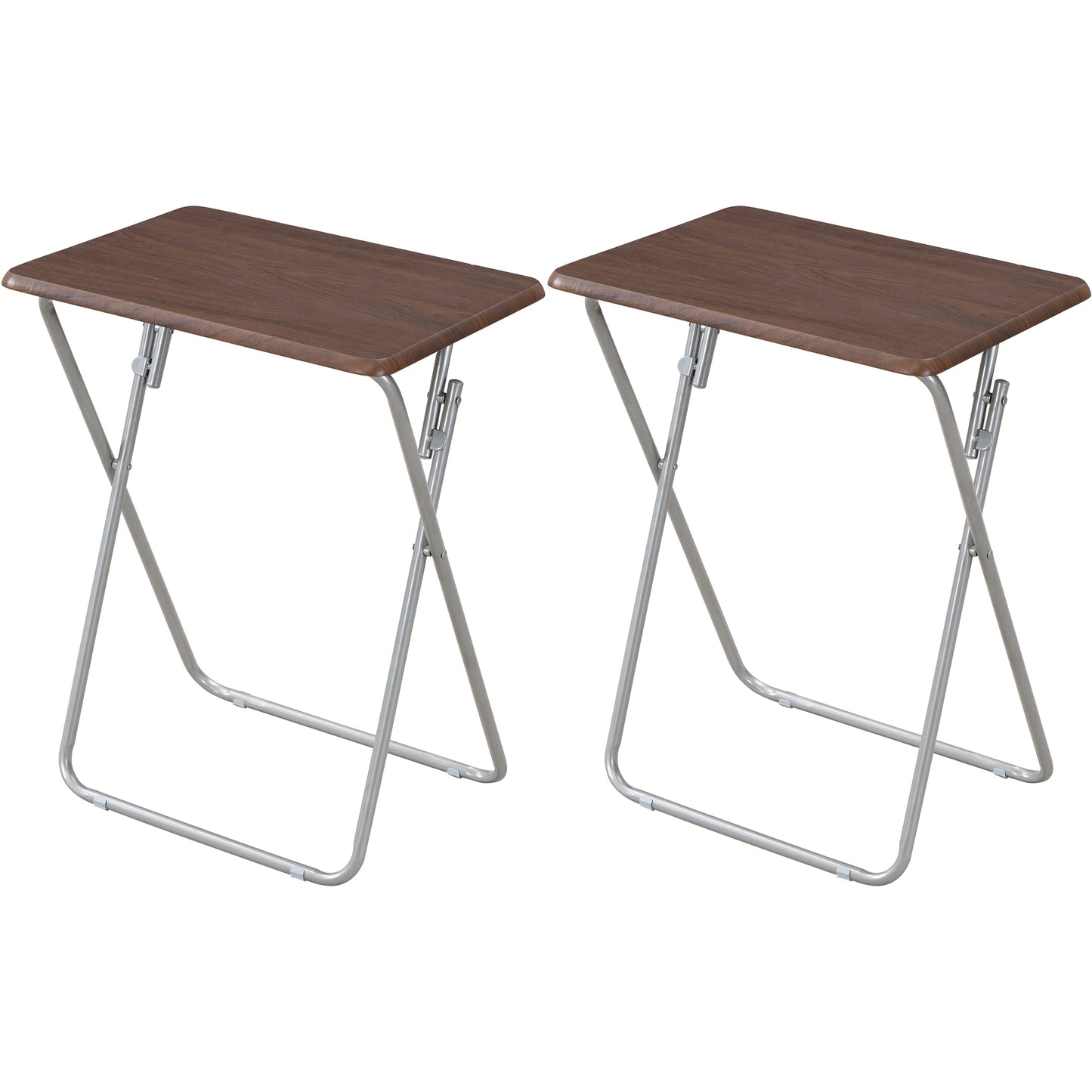 eHemco Folding TV Tray Tables for Eating, 19 by 15 by 26 Inches, Set of 2