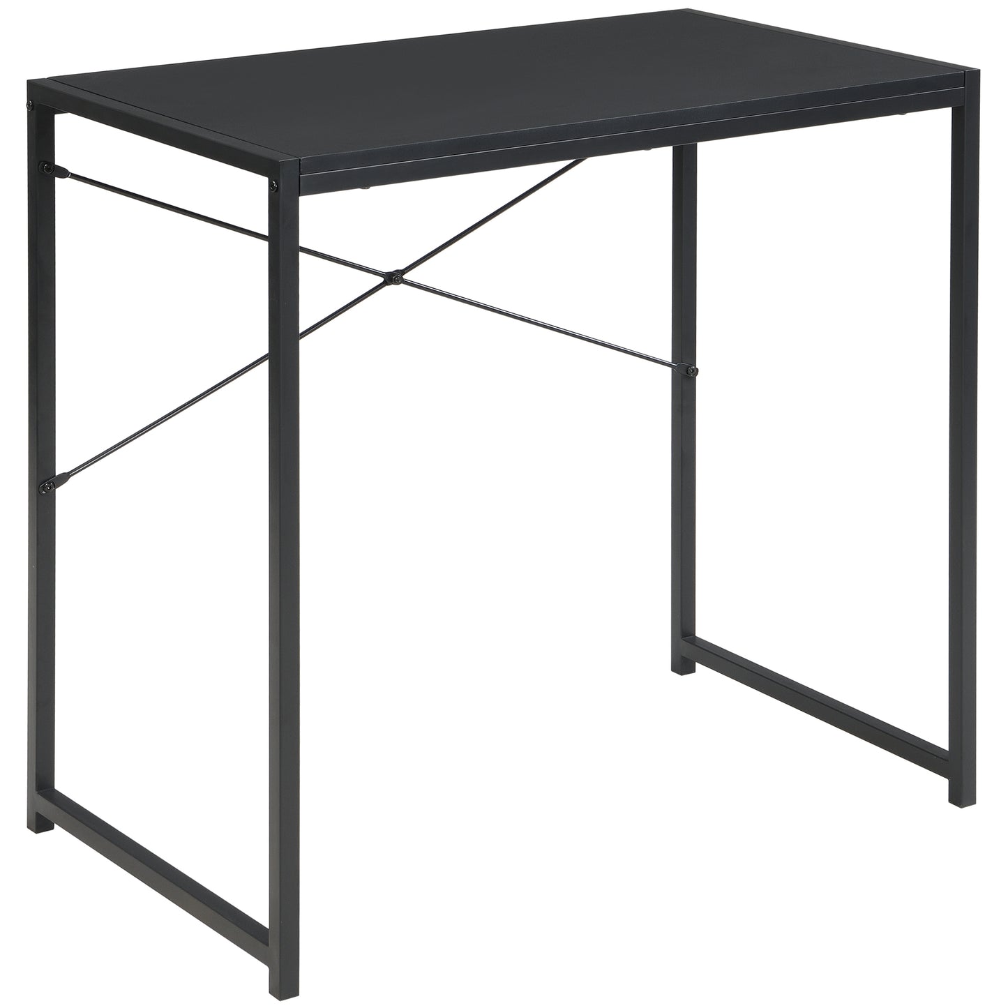 eHemco Multifunction Rectangular Home Office Writing Study Desk, Black