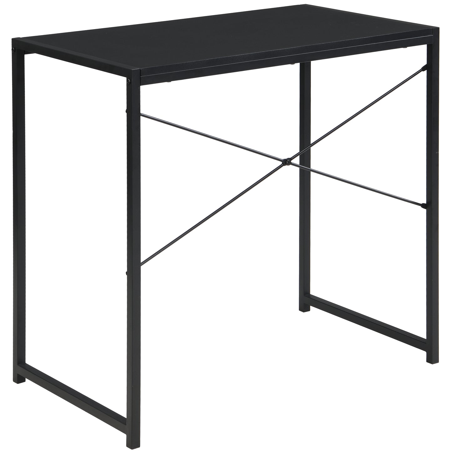 eHemco Multifunction Rectangular Home Office Writing Study Desk, Black
