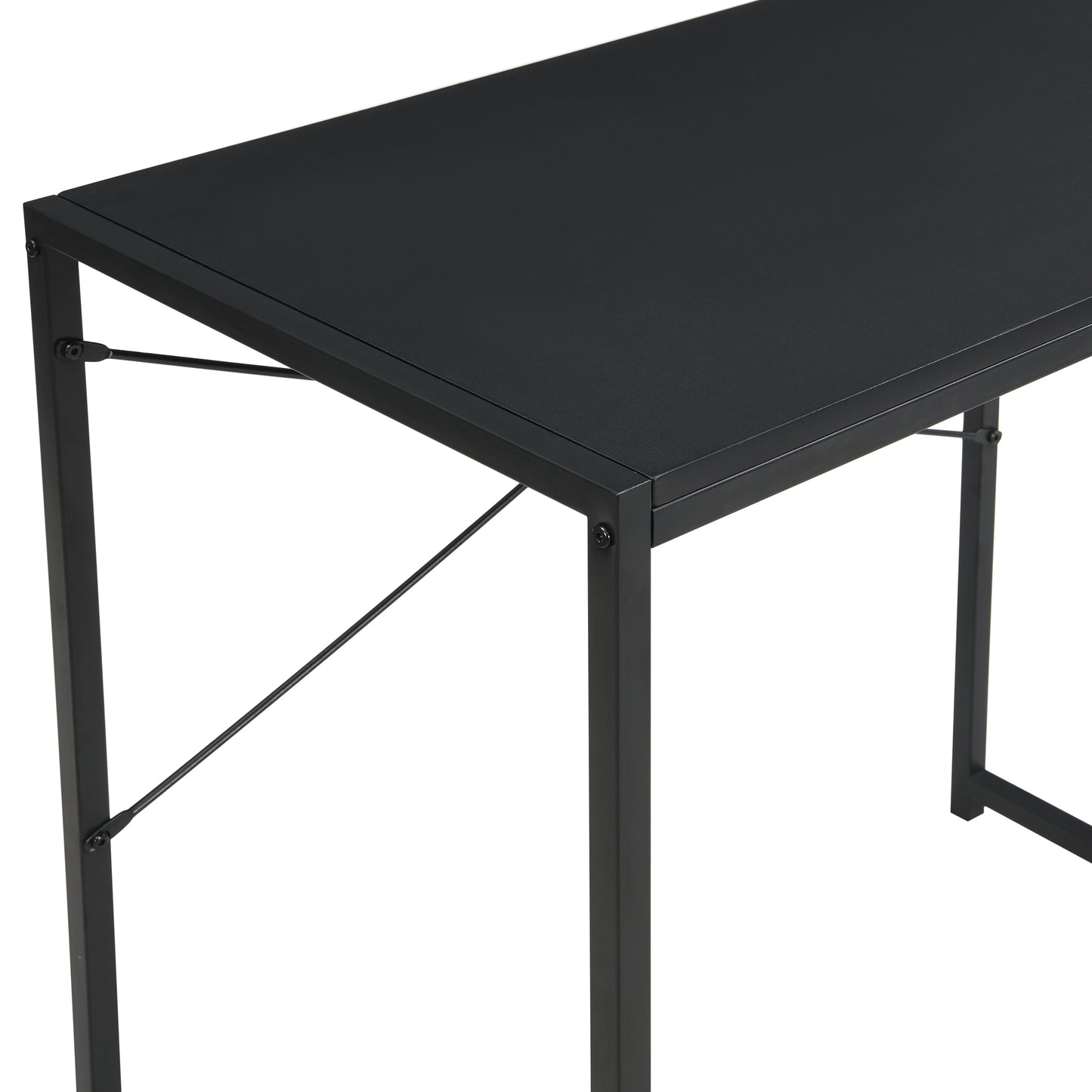 eHemco Multifunction Rectangular Home Office Writing Study Desk, Black