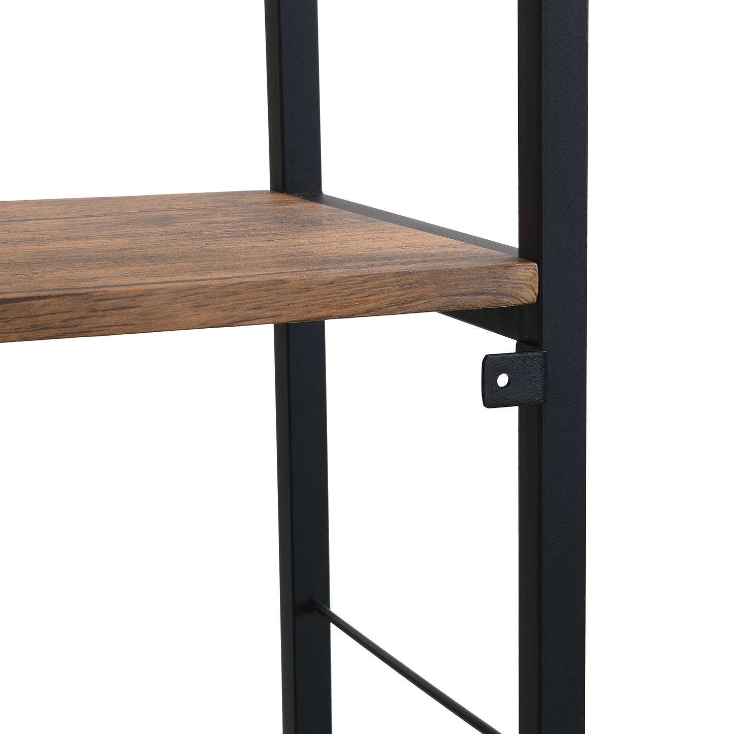 eHemco 5 Tier Bookshelf, Modern Rustic Bookcase Shelf, Book Rack, Free Standing Shelf, Storage Rack for Home Office, Living Room, Kitchen, 64 Inches