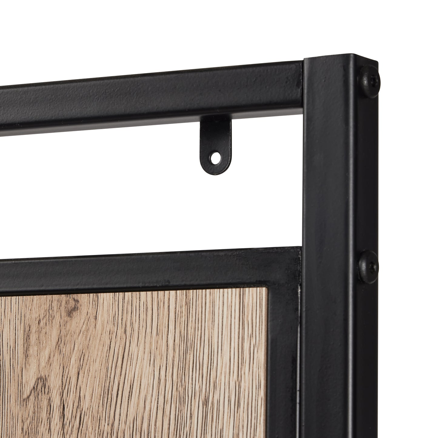 eHemco Metal and Wood Entryway Hall Tree and Coat Rack for Living Room and Hallway, with Storage Bench and 7 Hooks