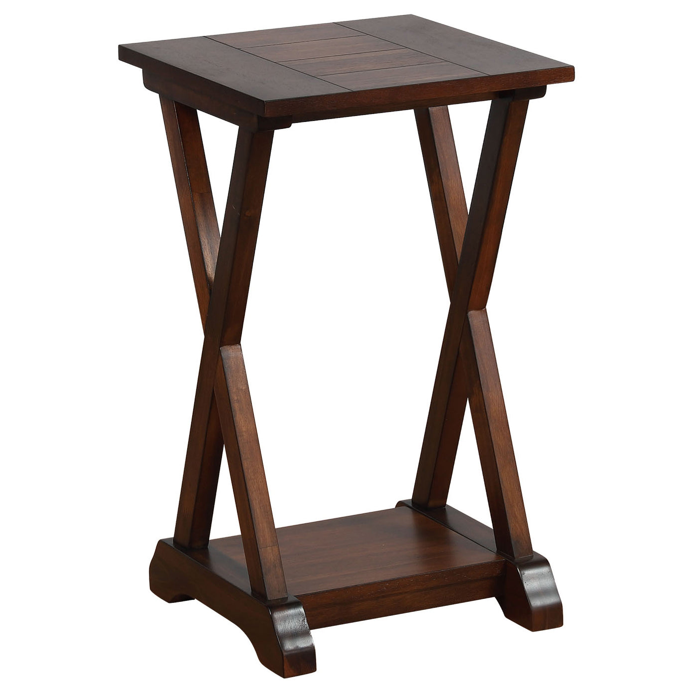 eHemco X-Farmhouse End Table Side Table with Storage Shelf,