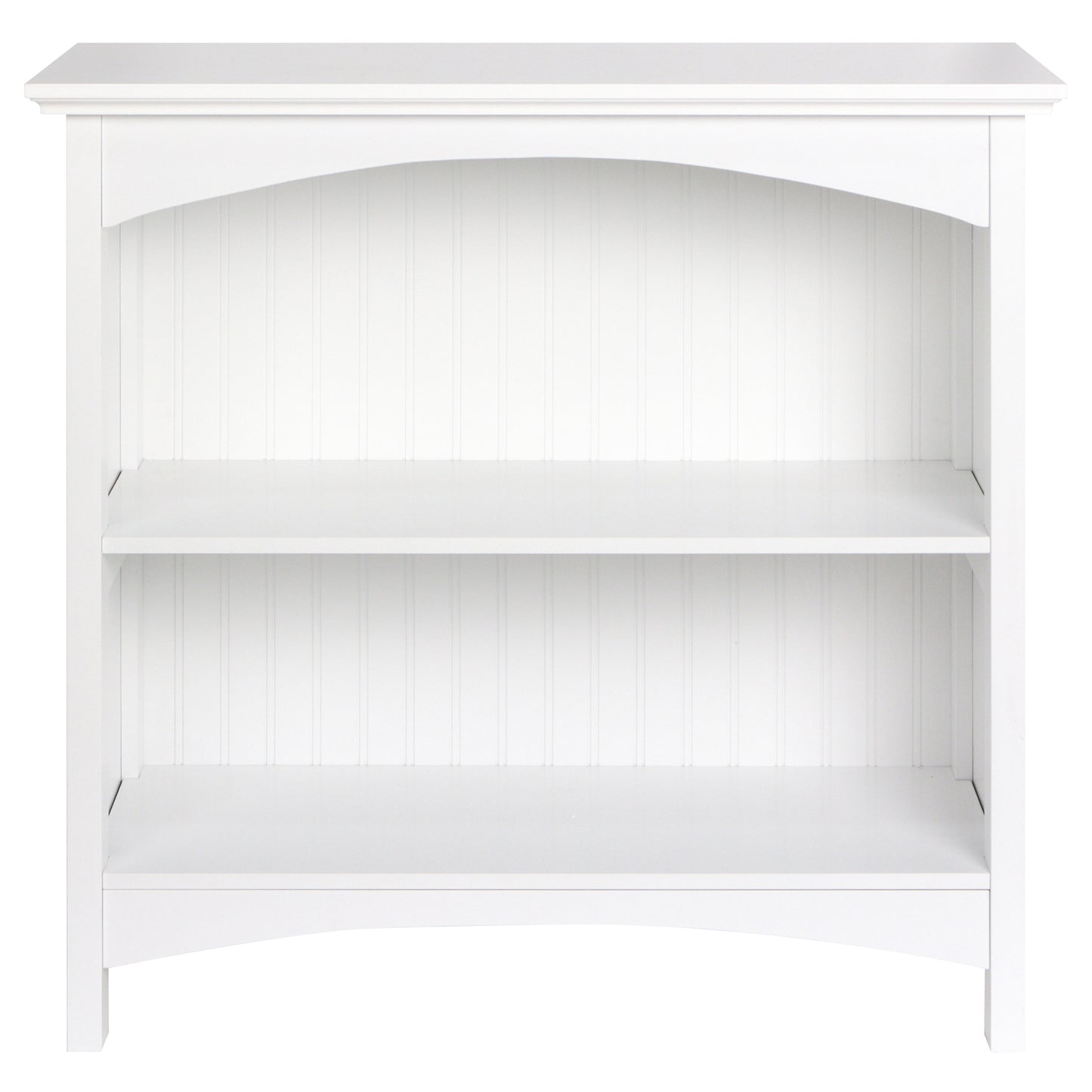 eHemco 2 Tier Storage Shelf Bookcase with 2 Arched Supports, 29 Inches Height