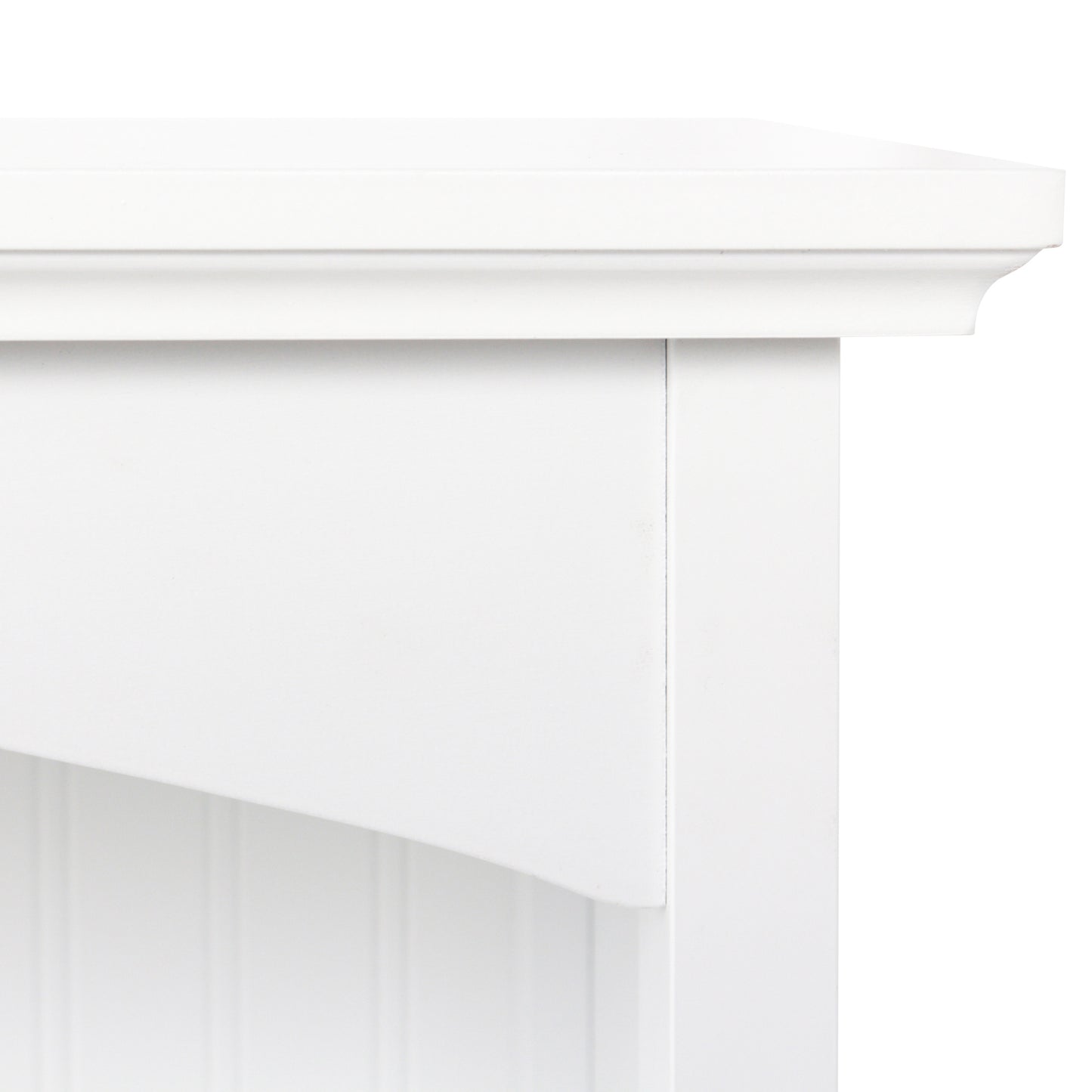 eHemco 3 Tier Storage Shelf Bookcase with 2 Arched Supports, 40 Inches Height