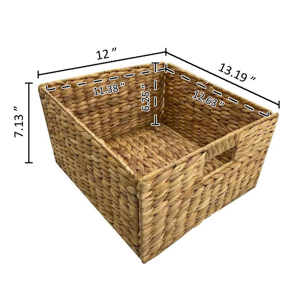 eHemco Hampton Meadows 3 Tier X-Side Storage Drawers with 6 Wicker Baskets