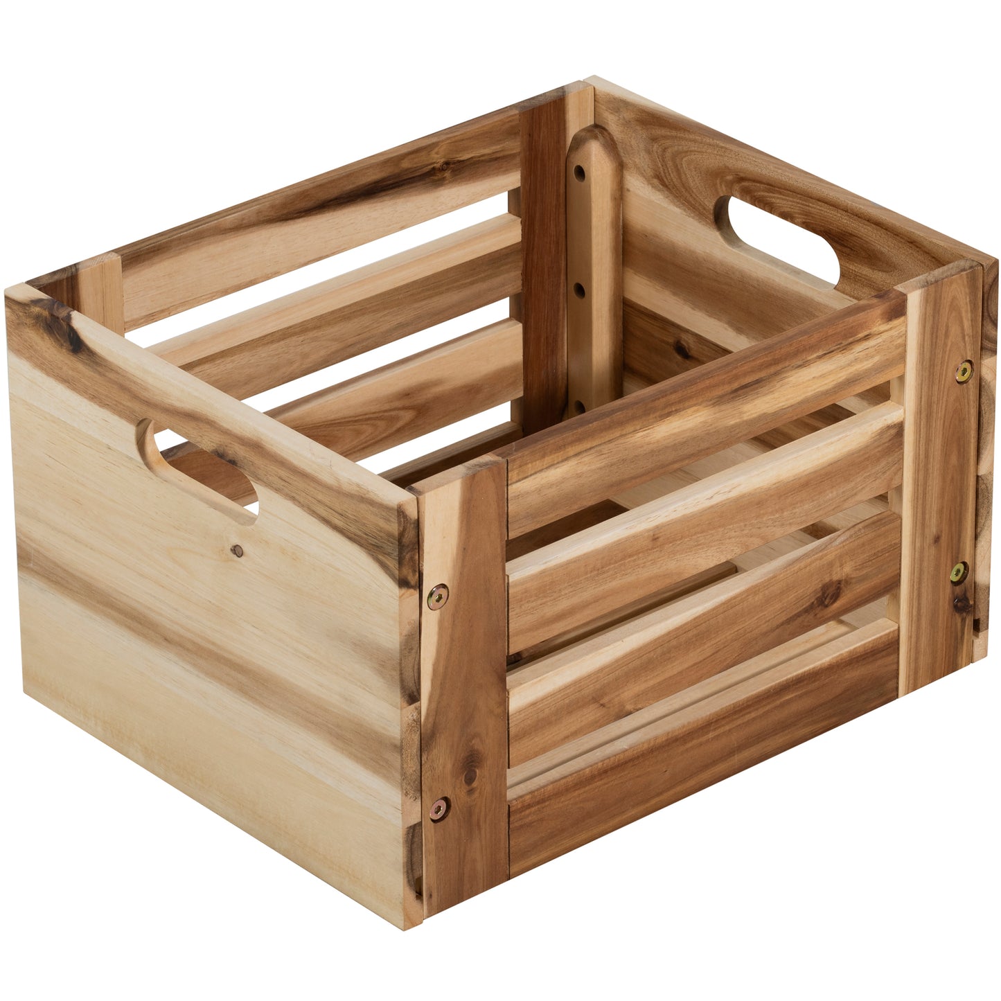 eHemco Solid Wood Storage Crates, Set of 2