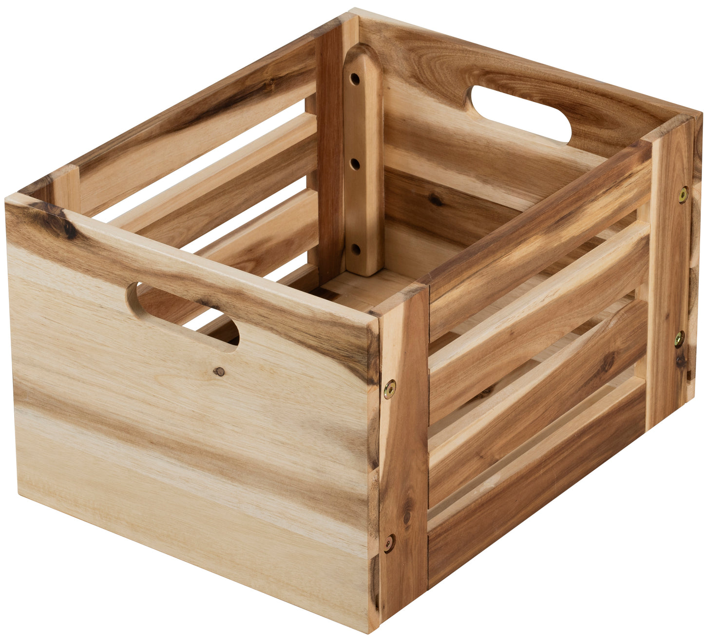 eHemco Solid Wood Storage Crates, Set of 2