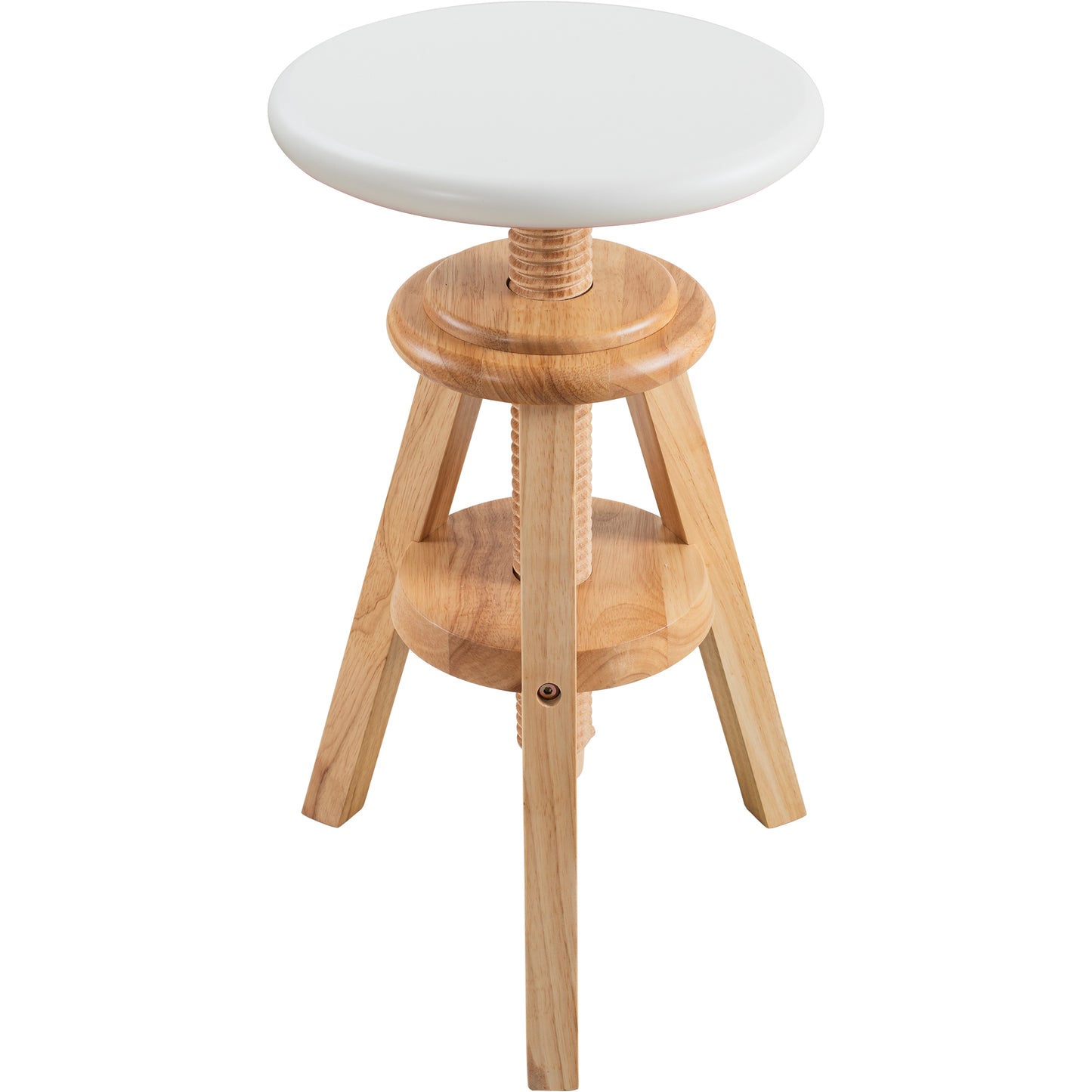 eHemco Swivel Wooden Adjustable Counter Bar Stool, 18.9 to 25.2 Inches Height
