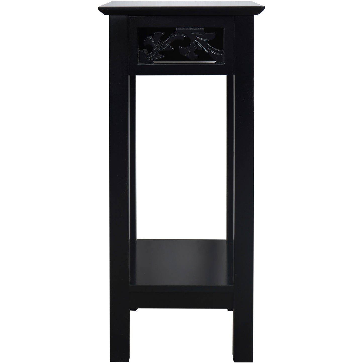eHemco Plant Decorating Stand End Table Side Table with Storage Shelf, 10 by 10 by 23.7 Inches