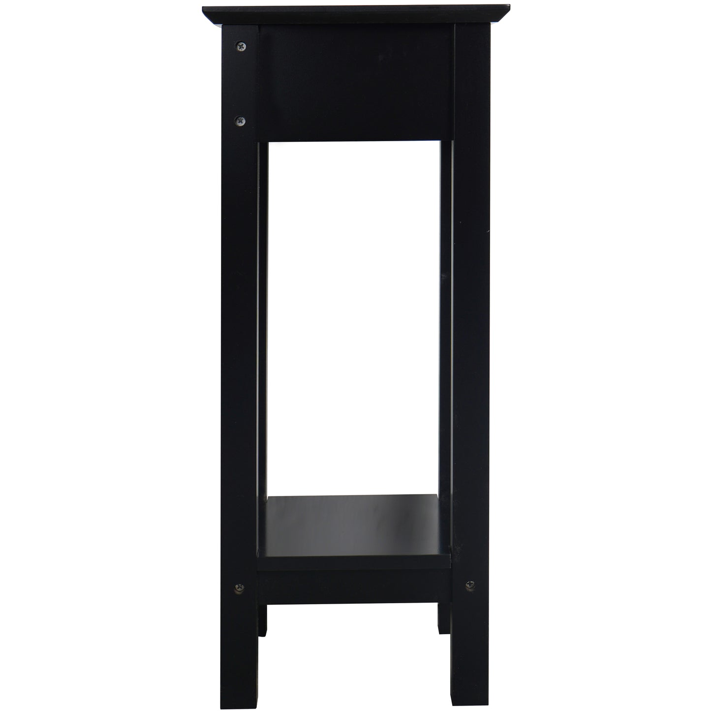 eHemco Plant Decorating Stand End Table Side Table with Storage Shelf, 10 by 10 by 23.7 Inches