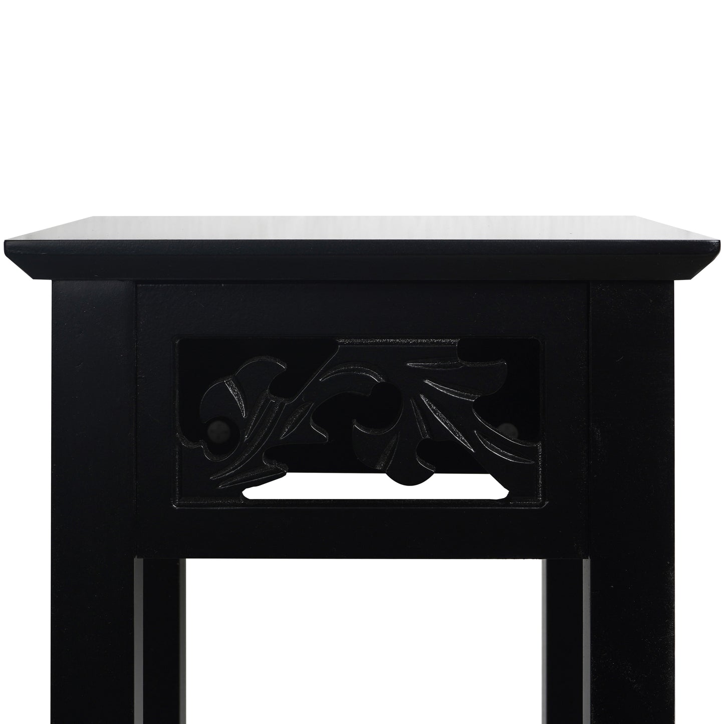 eHemco Plant Decorating Stand End Table Side Table with Storage Shelf, 10 by 10 by 23.7 Inches