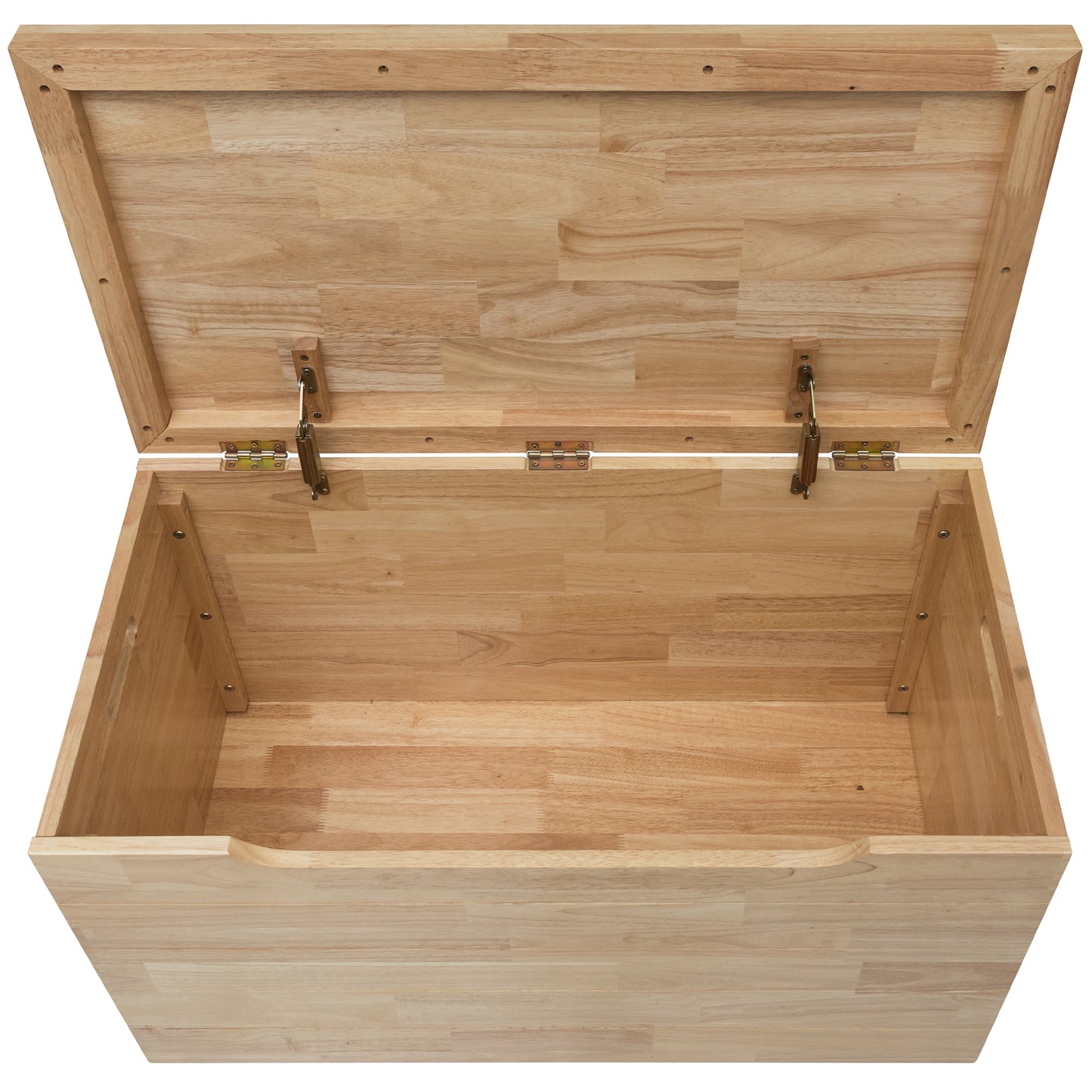 eHemco Heavy-duty Solid Hardwood Blanket Chest, Storage Trunk, 35.5 by 18.63 by 19.5 Inches, Natural