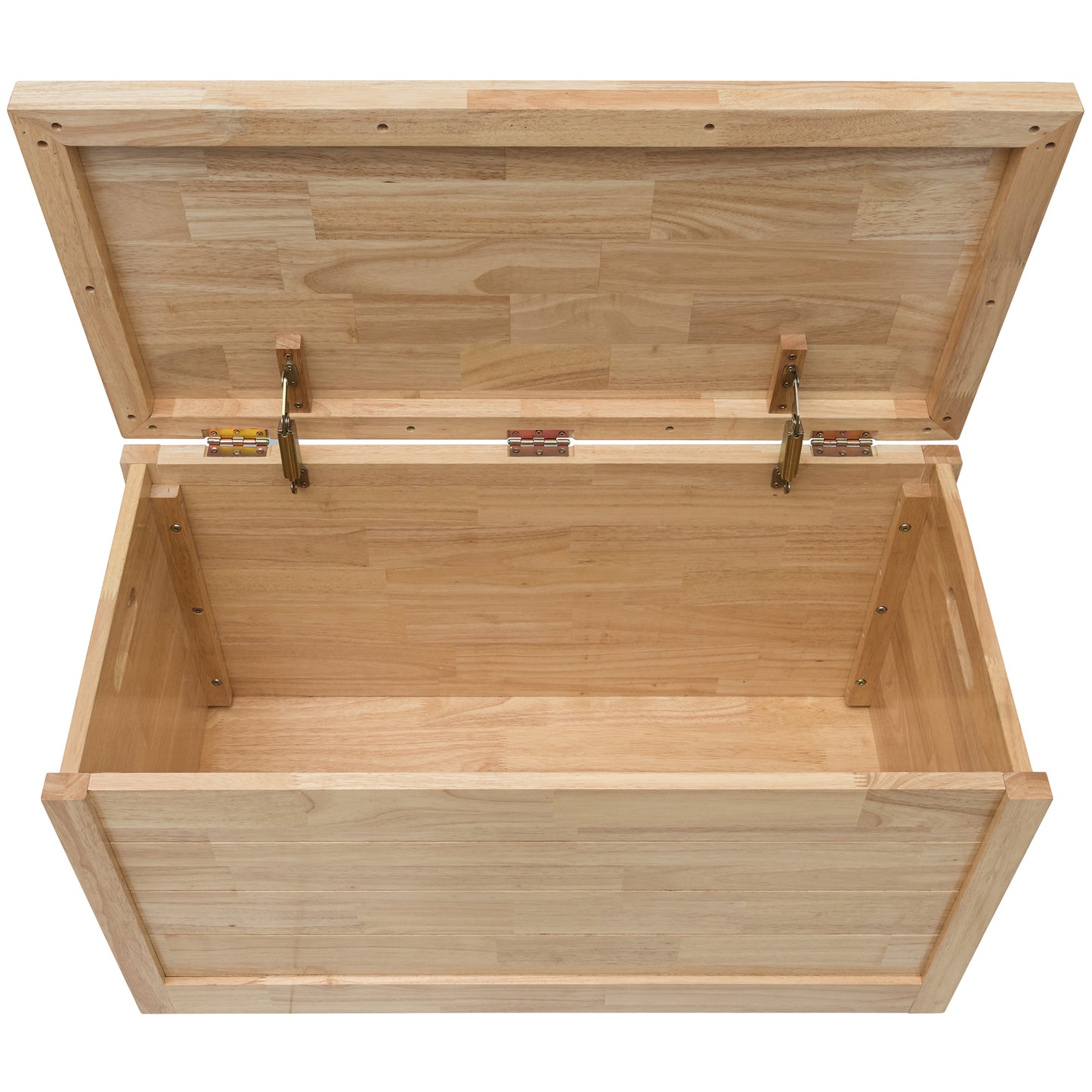 eHemco Heavy-duty Solid Hardwood Blanket Chest, Storage Trunk, 35.5 by 17.4 by 19.5 Inches, Natural
