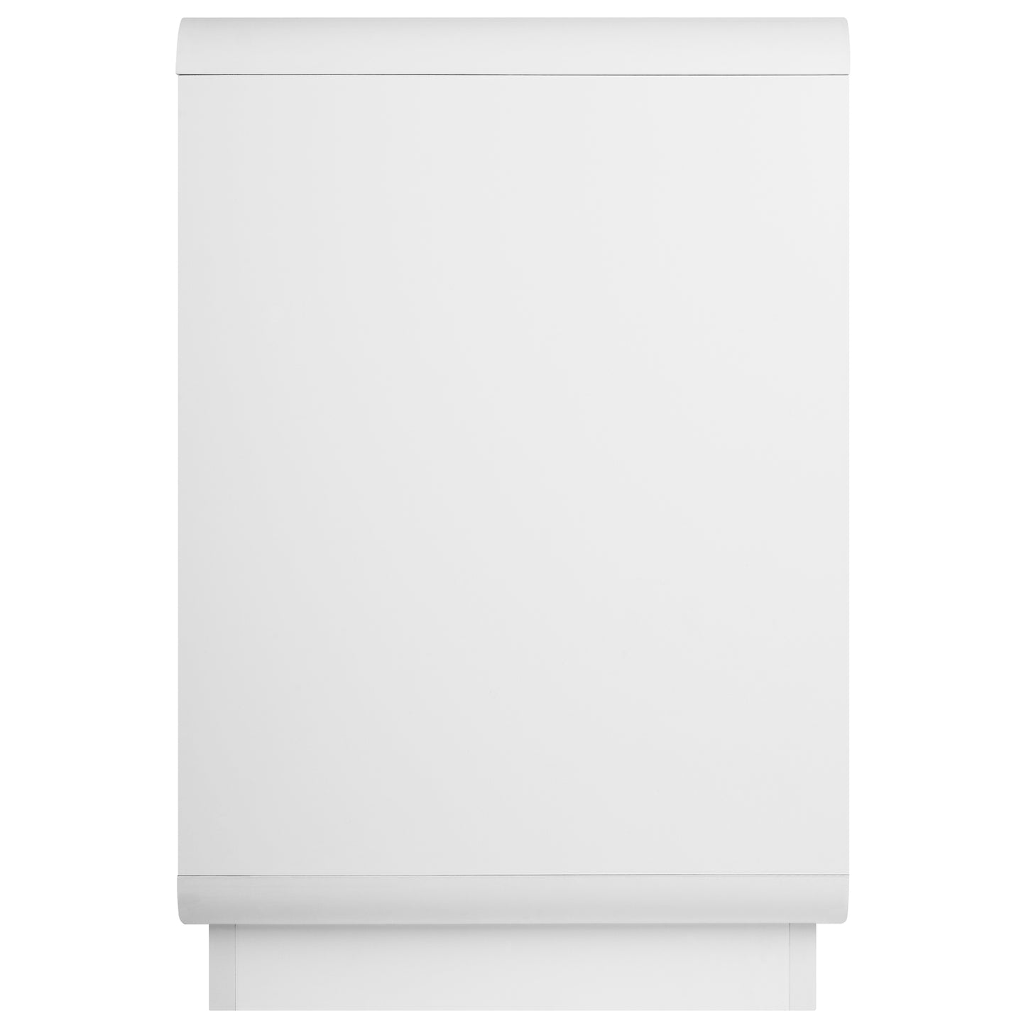 eHemco Contemporary Side Table End Table with Storage Drawer, White, 22.8H x 15.7W x 15D inches