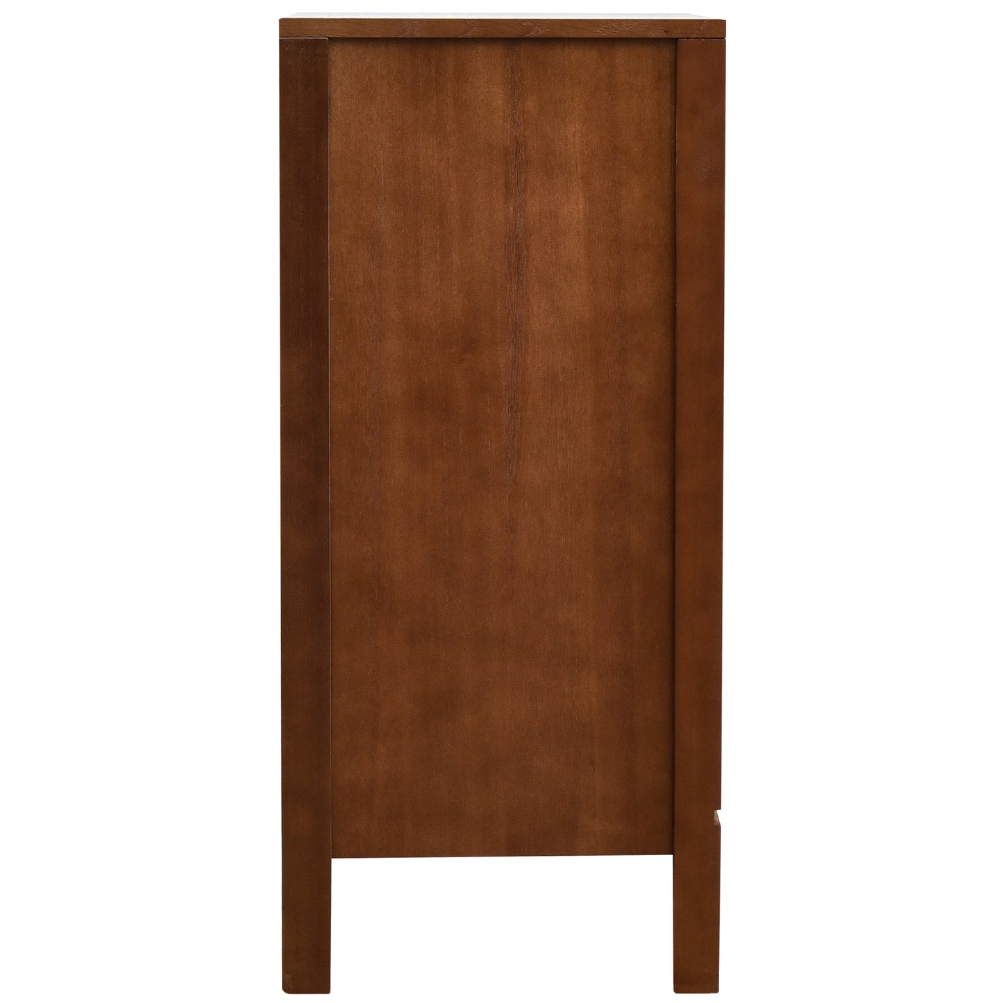 eHemco Kawaii Sweetheart End Table, 16.5 x 14 x 31 Inches, Indoor Living Room Side Table, Antique Walnut