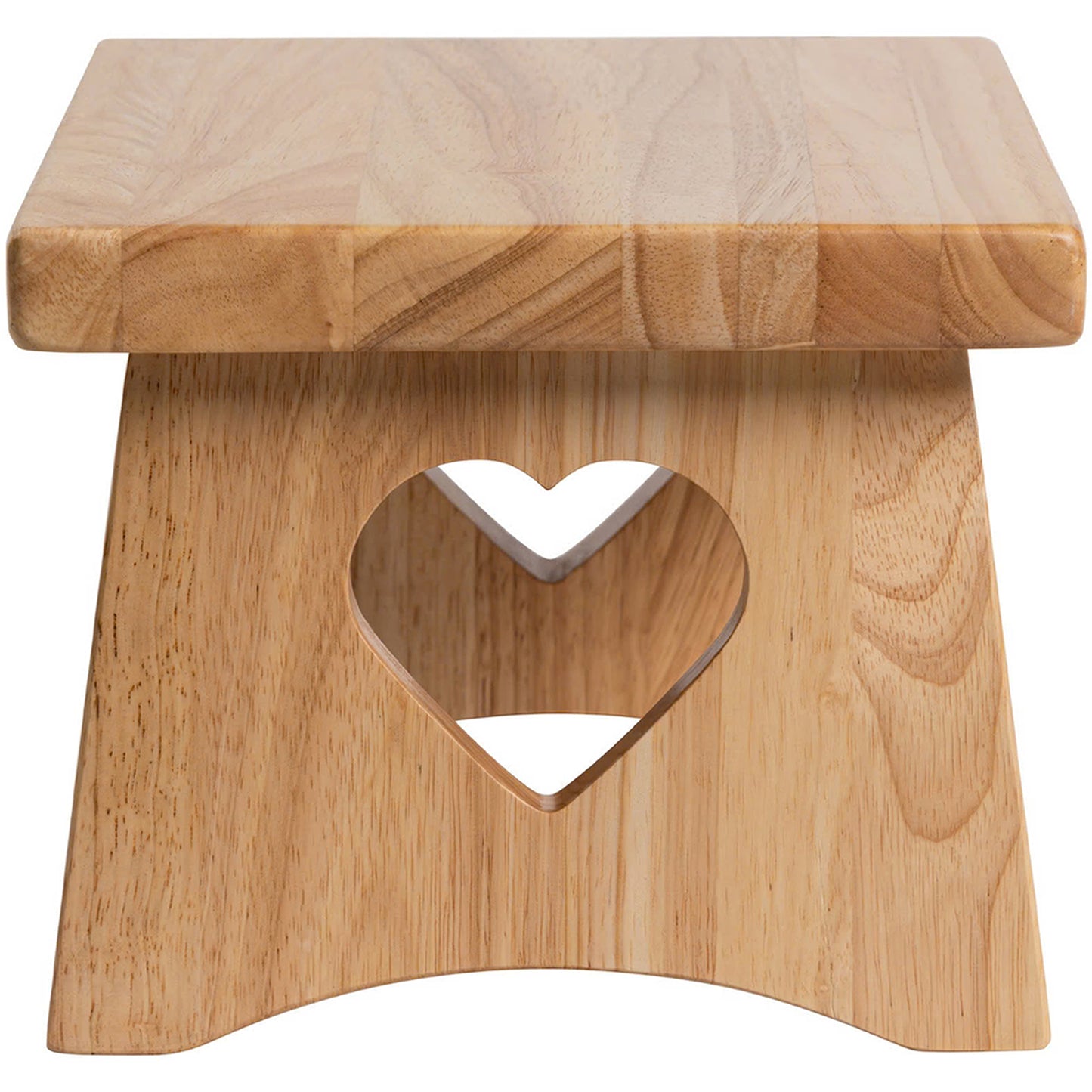 eHemco Rectangular Solid Hardwood Step Stool for Adults and Kids, 7.5 Inches Height