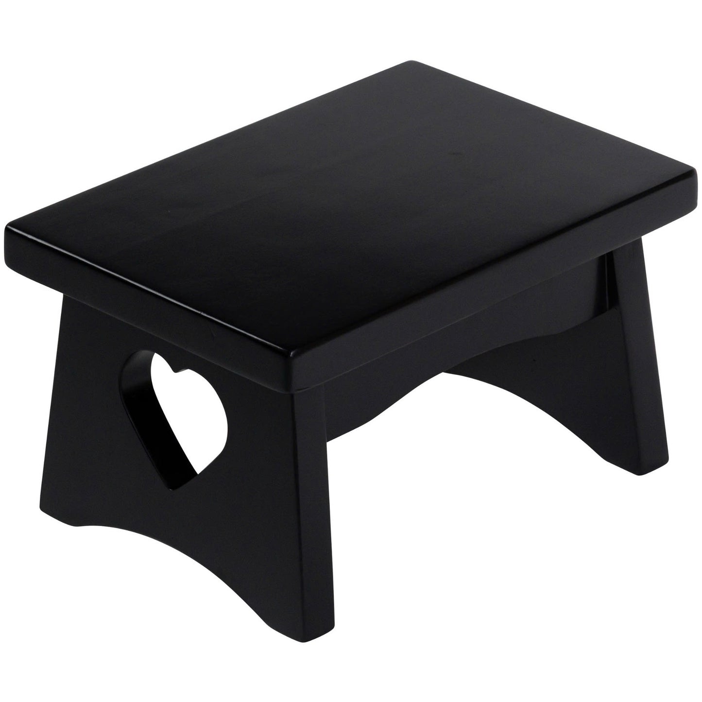 eHemco Rectangular Solid Hardwood Step Stool for Adults and Kids, 7.5 Inches Height