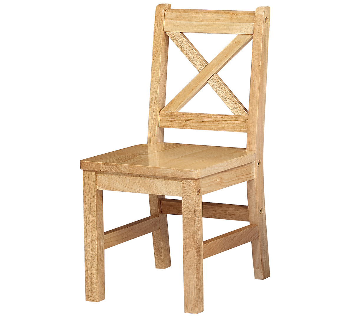 eHemco Solid Hard Wood X Back Kids Chair, Set of 2